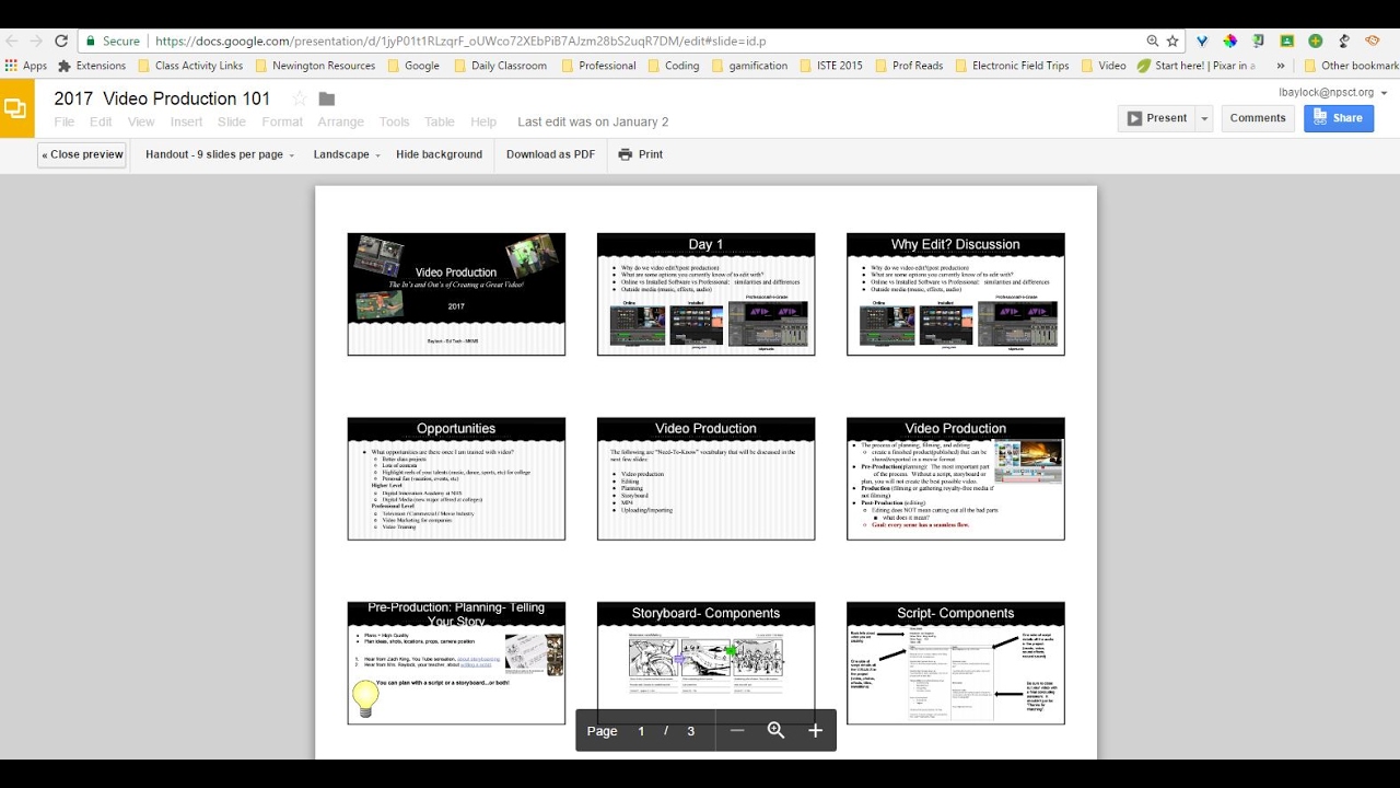 print 6 slides per page on mac for google doc